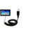Gomadic Coiled Power Hot Sync USB Cable for The iRulu Android Tablets with Both Data and Charge Features - Uses TipExchange Technology