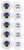 True Light LED Disc Golf Lights 10-Pack  Flat, Self-Adhesive, Circular Design  Four Multi-Colored LED Light for Night Disc Golf