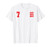 England Football Jersey 1966 Soccer T-Shirt White 7 Lions