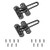 RST-914 Door Lock Latch for Home Security,2 Pack Front Door Locks for Kids Child,Home Reinforcement Lock ?for Swing-in Doors,Thicken Solid Zinc Alloy,Satin Nickel,Black