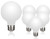 MYEMITTING Vintage Edison Style G80 Large Milky Glass LED Filament Light Bulbs 4.5W Equivalent to 40W Warm White 2700K LED Edison Globe Light Bulb CRI90 Dimmable 450lm E26 Medium Base 6 Pack