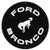 Open Road Brands Ford Bronco Embossed Metal Sign