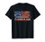 Vintage Plumber Dad American USA Flag Funny Plumbing Gift T-Shirt