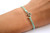 OM bracelet, women bracelet with Tibetan silver Om charm, Hindu symbol, turquoise cord, gift for her, yoga bracelet, lucky charm, chakra jewelry