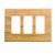 Sierra Lifestyles Traditional Switch Plate, 3 Rocker, Rustic Switch Plate Hickory