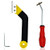 Tungsten Steel Tile Grout Saw Angled Grout Saw Grout Removal Screwdriver Caulking Removal Tool Grout Cleaner Scraper Scrubber Brush Tile Joint Cleaning Brush Remove Grout Tile Joints Seams Corner