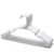 Jersow Plastic Hangers Clothing Hangers Durable Tubular Shirt Hangers Coat Hangers, Slim and Space Saving, Heavy Duty Clothes Hangers Ideal for Laundry  and  Everyday Use -White, 50 Pack-