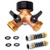 Garden Hose Splitter 2 Way Heavy Duty Brass Hose Y Splitter Hose Faucet Splitter,3/4" Brass Hose Adapter Connectors Shut Off Valve with 2 Pack Garden Hose Extension Adapter