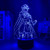 3D Anime Night Light for Boys?Lamp Akame Ga  and Kill Esdeath LED for Room Decor Nightlight Manga Akame Ga Kill Neon Light for Birthday/Xmas Gift
