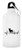 ThisWear French Bulldog Gifts for Women Dog Lover Heartbeat Weiner Dog French Bulldog Themed Gifts Dog French Bulldog Lover Gift 20-oz Aluminum Water Bottle with Carabiner Clip Top White