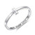 Inspirational Jewelry Sterling Silver Engraved Faith Hope Love Simple Cross Ring Christian Fashion Wedding Engagement Band, Size 5-10 -6-