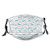 Fillter Face Cloth for Unisex,Grungy Display with Stripes Blue Silhouette Birds Flying with Sea Texts,Reusable Windproof Mouth Anti Dust Double Protection
