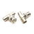 25pcs RF coaxial Coax Adapter Coupler BNC Male-M-Plug to Dual BNC Female-F-Jack T Tee Type Connectors/Splitters