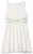 Speechless Girls' Embellished Waist Fit and Flare Dress, Ivory, 7