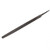 Aexit 10" 25cm Files  and  Rasps Long Carbon Steel Second Cut Triangle Files American Pattern Files for Wood