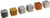 Ajax Scientific ME004-0620 6 Piece Cube Density Metal Set, 20mm