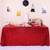 GFCC Glitter Red Sequin Tablecloth for Party Wedding Banquet 60x102 inch Sparkly Rectangle Table Cloth Cake Table Cover Linen