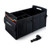 SSBRIGHT Car Truck Organizer, Collapsible Multi Compartments Durable Cargo Storage Container for SUV/Car/Truck/Jeep/Minivan (Black with Orange Stripe)