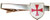 Strike Zone, Inc. Crusaders Templar Knights Order Shield Cross TIE BAR