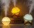 USB 2 in 1 Moon Lamp  and  Portable Humidifiers 3D LED Night Light Oils Diffuser for Bedroom Kids Gift