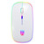 GYZLZZB Mouse USB Wireless Mouse with Backlight, Rechargeable Gaming Mouse, Home Office Silent Computer Mouse, PC Desktop Notebook Computer Accessories -Color : White-