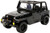 Jada 98083 1992 Jeep Wrangler Black 1/24 Diecast Model Car