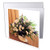 3dRose Jos Fauxtographee- Bouquet - Purple and crème Colored Funeral Flowers on a Table - 6 Greeting Cards with envelopes -gc-318979-1-