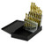 15 Pc Left Handed Drill Bit Set, HSS Titanium Coated tool