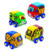 Melissa & Doug Pull-Back Construction Vehicles - Soft Baby Toy Play Set of 4 Vehicles
