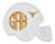 Longhorn Football Helmet Monogram Personalized Patch your choice of sew on or iron on patch