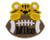 Tiger Football Personalized Patch in your choice of sew on or iron on patch