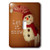 3dRose Stamp City - typography - Photo of a snowman decoration on display for the holiday. Let it snow. - single toggle switch -lsp-304379-1-