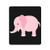 Pretty Pink Elephant Mouse Pad Portable Mousepad for Computers Laptop,Game Players, Office, Study