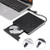 External DVD CD Drive, USB 3.0 Portable CD DVD  plus/- Slim Portable RW Drive Burner Writer ROM Rewriter, High Speed Data Transfer for Desktop/Laptop/ Black