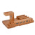 Bamboo Charging Station Dock USB Charger 4 Ports Desktop Charge Docking Station Organizer for Cellphone Smart Watch Tablet