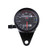 Motorcycle Odometer Speedometer Gauge Signal Dual Digital Display KM/H Universal 1pc-Black-