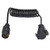 Trailer Plug,7 Pin Trailer Male Female Head Plug Wiring Spring Cable Connector Adapter for Trailer Caravan