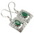 SilverStarJewel 925 Solid Silver 5 x 7 mm Green Onyx Oxidized Earrings 1.3" New Gemstone SilverStarJewel 925 Solid Silver 5 x 7 mm Green Onyx Oxidized Earrings 1.3" New Gemstone