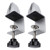 Sneeze Guard Office Desk Partition Support Bracket Clamp Screen Clip -Pack of 2-