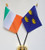 1000 Flags Ireland and Munster Friendship Table Flag Display 25cm -10"-