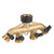 4 Way Hose Splitter Full Flow Connector, 3/4 Solid Brass Heavy Duty Water Valve Garden Tap Hose Adapter for Garden Irrigation