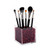 Angzhia Acrylic Makeup Brush Holder with Acrylic Diamonds: Countertop Cosmetic Organizer Cube. Includes Over 10,000 6mm Sparkling Rhinestone Crystal Gems to Organize Burshes -10x10x10, Burgundy-