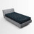 Lunarable Constellation Fitted Sheet, Heavenly Bodies in Cartoon Style Illustration of The Universe, Soft Decorative Fabric Bedding All-Round Elastic Pocket, Twin Size, Slate Blue