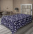Ambesonne Space Flat Sheet, Planets Rockets Cosmonauts Shuttles UFO Cosmic Adventure Digital Theme, Soft Comfortable Top Sheet Decorative Bedding 1 Piece, Twin Size, Indigo White