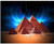 5D DIY Diamond Painting Pyramid of Egypt Full Round Drill Mosaic Diamond Embroidery Display Sky View Cross Stitch -Round Drill 30x40cm