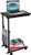 Sofa Side Table, Height Adjustable Bed Side Table Couch Table for Coffee Laptop with Rolling Casters, Slides Up to Sofa/Chair/Recliner- Keep Snacks, Drinks Books  and  Phone -Black-
