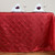 LinenTablecloth Rectangular Pintuck Tablecloth, 90 x 156, Red