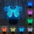 DIELUNY 7 Colors Changing 3D Night Light Acrylic Butterfly led USB Touch Switch Type LED Visual Illusion Desk lamp