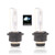 2x D2R 35W 6000K HID Xenon Replacement Low/High Beam Car Headlight Bulbs White