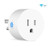 Smart Mini Plug Outlet,Compatible with Alexa Google Assistant IFTTT,Mini Smart Outlet Wifi plug with Function, Only Supports 2.4G Hz Network, No Hub Required,APP Remote Control - White -1Pack-